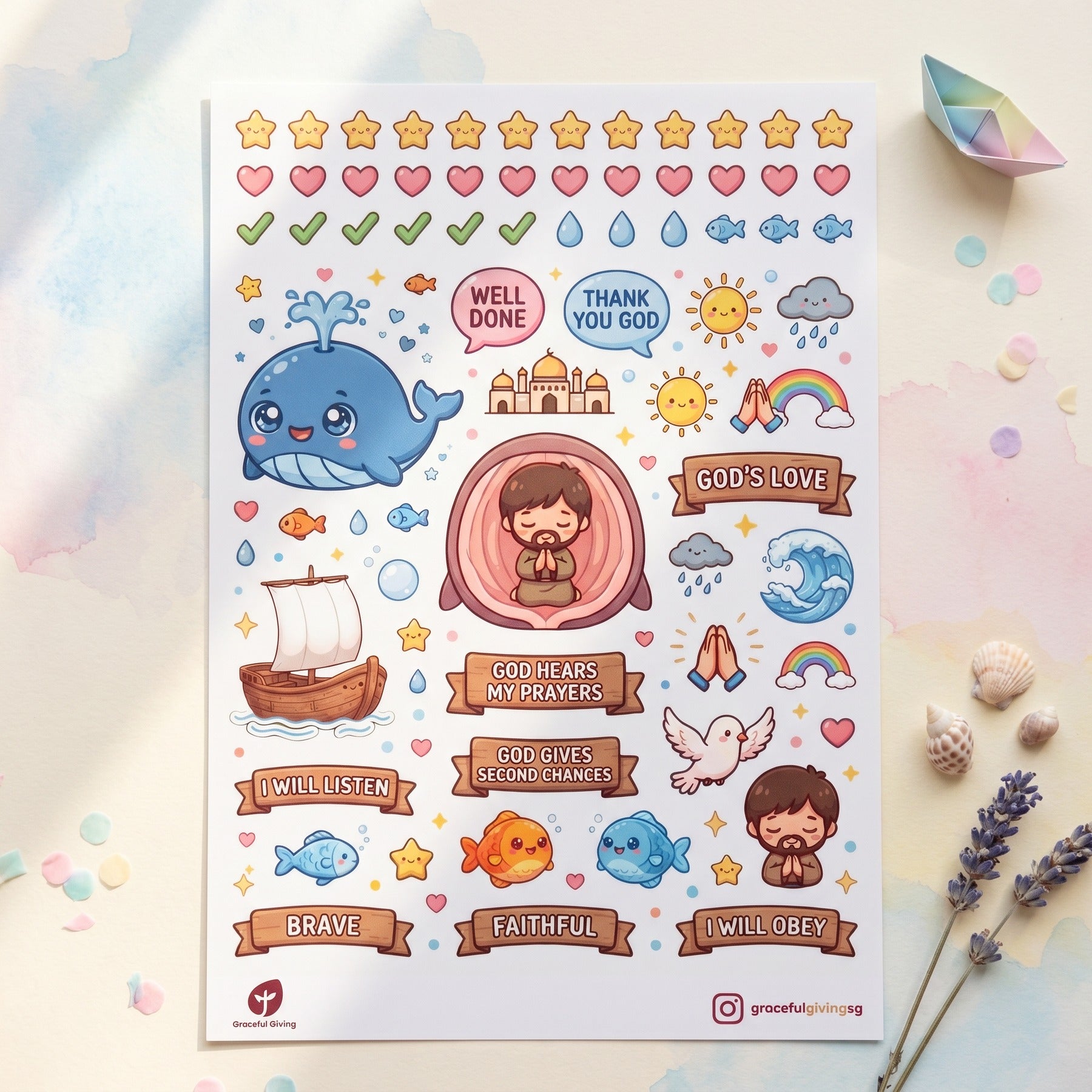 Jonah and the Whale — Sticker Pack