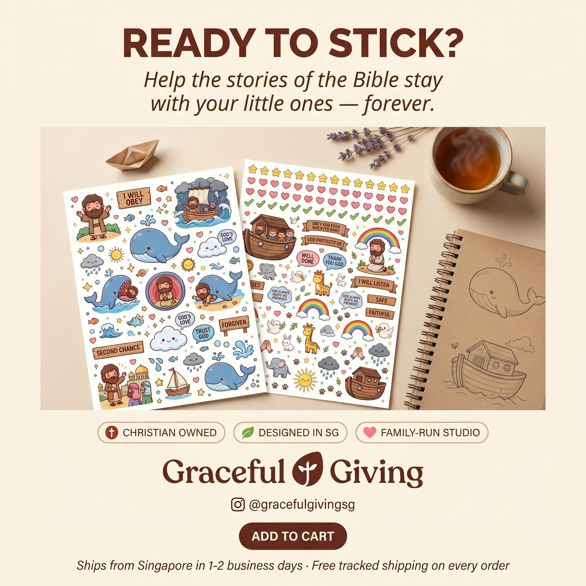 Jonah and the Whale — Sticker Pack